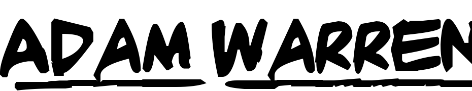 Adam Warren Pro Bold Italic Font Download Free
