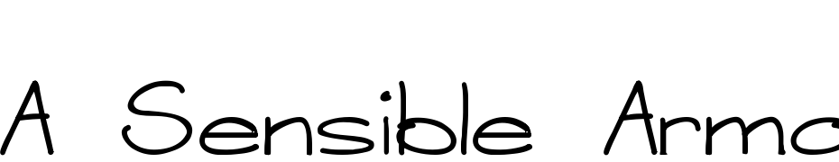 A Sensible Armadillo Regular Scarica Caratteri Gratis