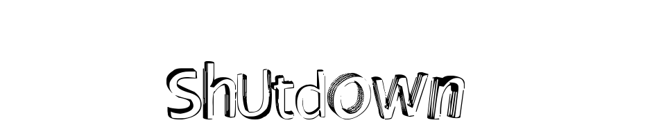 Shutdown! Fuente Descargar Gratis