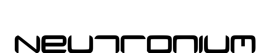 Neutronium Font Download Free