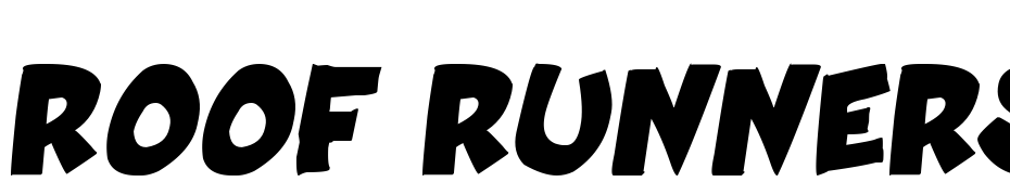 Roof Runners Active Bold Italic Font Download Free