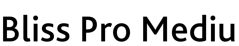 Bliss Pro Medium Font Download Free