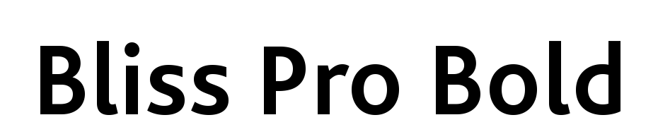 Bliss Pro Bold Font Download Free