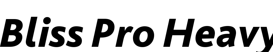 Bliss Pro Heavy Italic Polices Telecharger