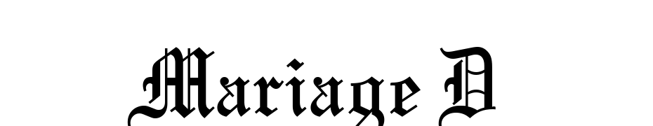 Mariage D Font Download Free