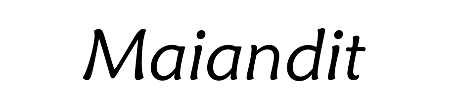 Maiandra GD Italic Yazı tipi ücretsiz indir