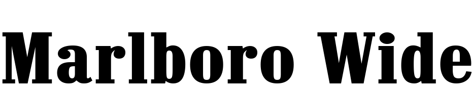 Marlboro Wide Regular Font Download Free