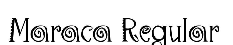 Maraca Regular Font Download Free