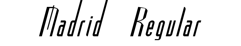 Madrid Regular Font Download Free