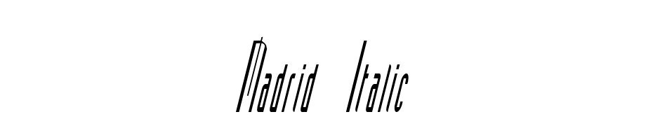Madrid Italic Font Download Free