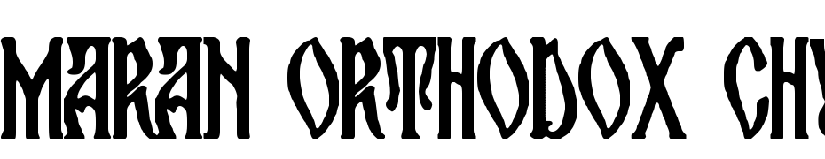 Maran Orthodox Church Font Download Free