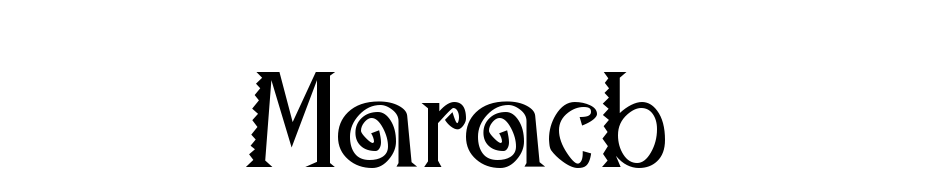 Maraca Bold Font Download Free