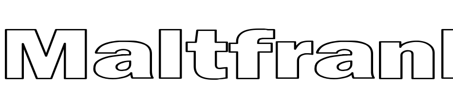 Maltfrank Gothic Heavy HE Font Download Free