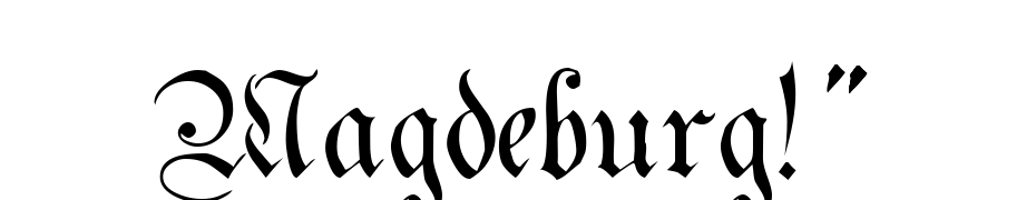 Magdeburg!" Font Download Free