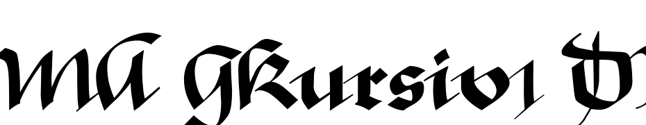 MA GKursiv1 DB Font Download Free