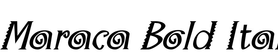 Maraca Bold Italic Font Download Free