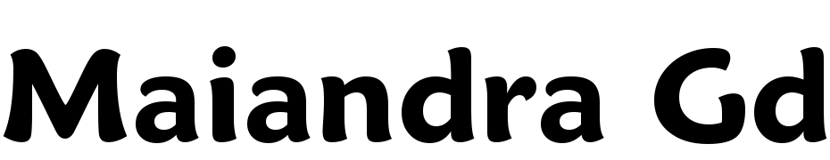 Maiandra GD Demi Bold Font Download Free