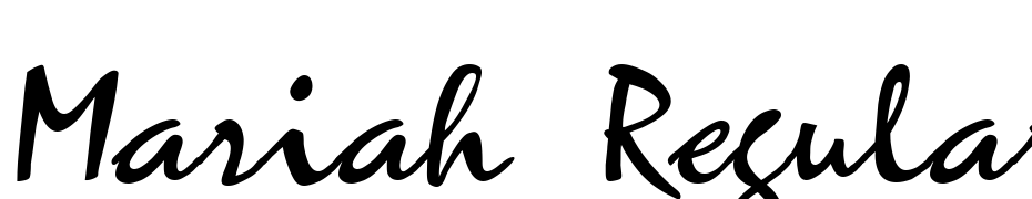 Mariah Regular Font Download Free