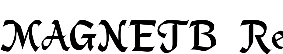 MAGNETB Regular Font Download Free