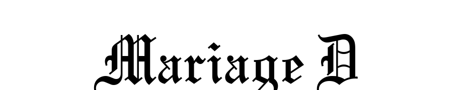 Mariage D Font Download Free