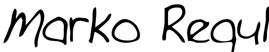 Marko Regular Font Download Free
