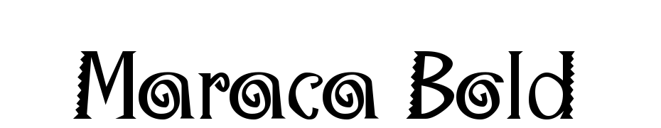 Maraca Bold Font Download Free