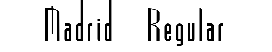 Madrid Regular Font Download Free