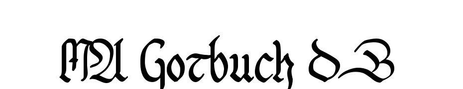 MA Gotbuch DB Font Download Free