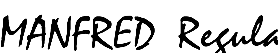MANFRED Regular Font Download Free