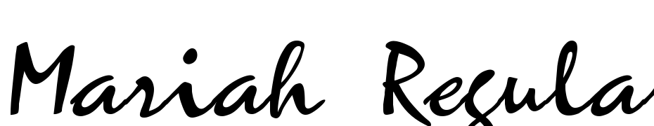 Mariah Regular Font Download Free