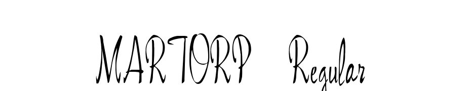 MARTORP Regular Font Download Free