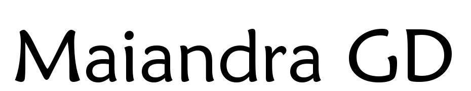 Maiandra GD Font Download Free