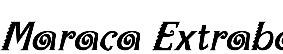 Maraca Extrabold Italic Font Download Free
