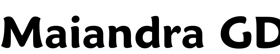 Maiandra GD Demi Bold Font Download Free