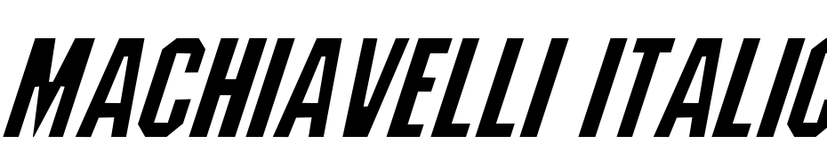 Machiavelli Italic Font Download Free