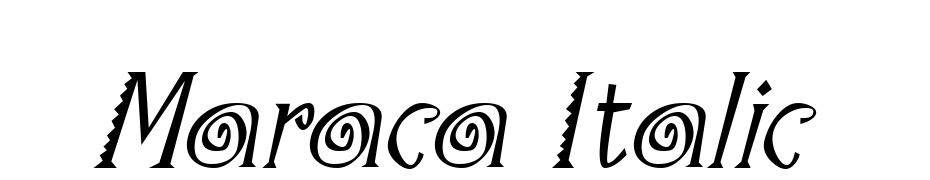 Maraca Italic Font Download Free