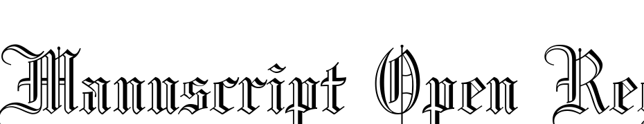 Manuscript Open Regular Font Download Free