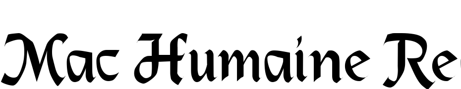 Mac Humaine Regular Font Download Free