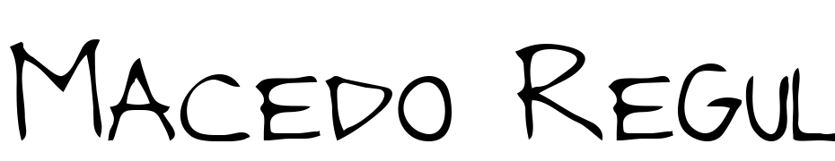 Macedo Regular Font Download Free