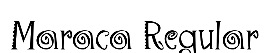 Maraca Regular Font Download Free