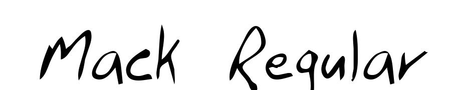 Mack Regular Font Download Free