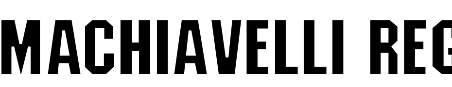 Machiavelli Regular Font Download Free