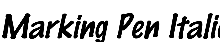 Marking Pen Italic Font Download Free