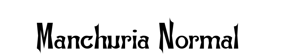 Manchuria Normal Font Download Free