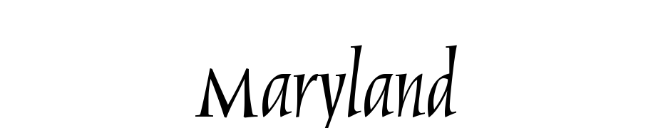Maryland Yazı tipi ücretsiz indir