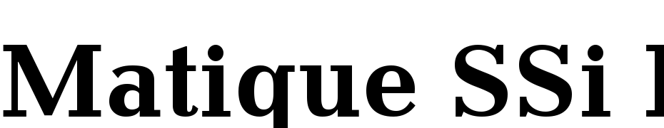 Matique SSi Bold Font Download Free