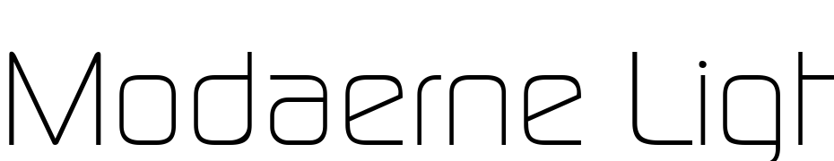 Modaerne Light Regular Font Download Free