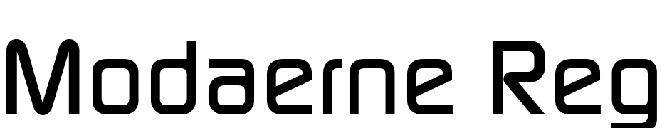 Modaerne Regular Font Download Free