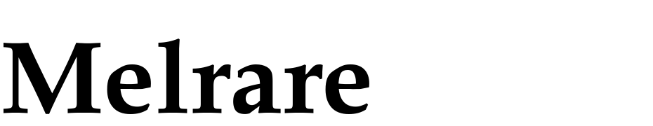 Melrare Semi Bold Font Download Free