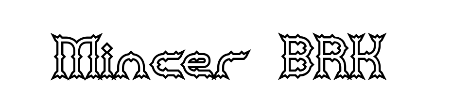 Mincer BRK Font Download Free